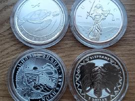 1oz sidabro uncijos retesnės
