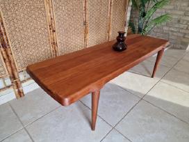 Vintažinis mid century tikmedžio kavos staliukas
