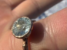 Auksinis žiedas akvamarinas makeitlouderjewellery