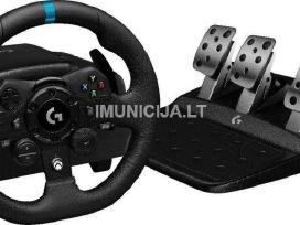 Logitech G923 žaidimų vairas ir pedalai + 3 mėn.