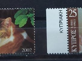 Kipras 2002 kates, švarus, Michel 986-989