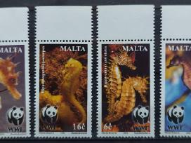 Malta 2002 Wwf jūros arkliukai, švarus, Michel 164