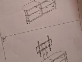 Televizoriaus spintele su pakabinamu televizoriumi