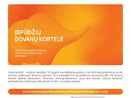 "Gera dovana" kuponai