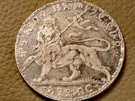 Reta Etiopijos imperijos 1 biro sidabrinė moneta