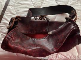 Odinė hobo Boho/vintage rankinė.