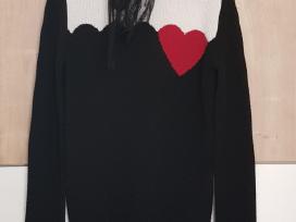 „Red Valentino“ moteriškas juodas baltas megztukas