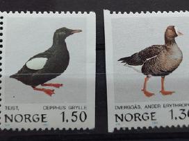 Norvegija 1981 paukščiai, švarus, Michel 827-830