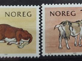 Norvegija 1981 karve ir ožka, švarus, Michel 834-8
