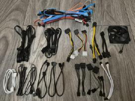 Corsair maitblokio, sata, fan, molex laidai ir kt.