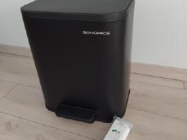 Juoda šiukšliadėžė 25l, metalinė
