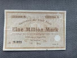 1000000 markių banknotas Tilžė 1923 m.