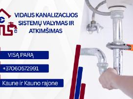 Kanalizacijos atkimšimas Santechnikos darbai Kaune