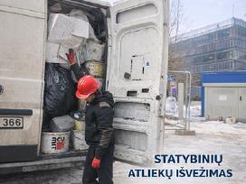 Statybinių šiukšlių išvežimas, žaliųjų atliekų sur