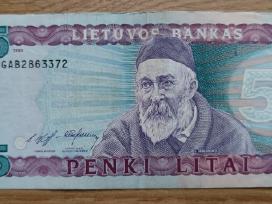 5 litai 1993 m.