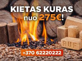 Granules 370eur Briketai 350eur
