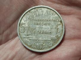 Prancūzijos Okeanija 5 frankai 1952