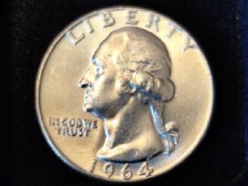 JAV 25c. 1964m. Usa. Sidabras.