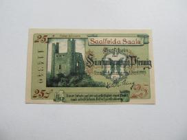 Notgeldas 25 pfennig , Saalfeld Vokietija , 1921