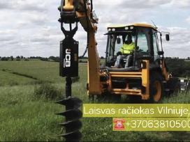 Ekskavatoriaus (račioko) nuoma su operatoriumi