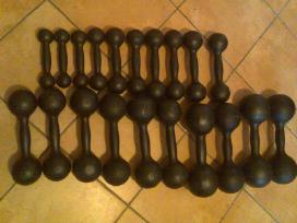 Klasikiniai metaliniai hanteliai (svarmenys)1-12kg