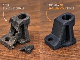 3D skenavimas 3D modeliavimas 3D spausdinimas