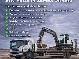 Ekskavatoriaus paslaugos-žemės ir statybos darbai