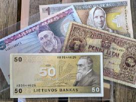 Litai, centai - banknotai nuo 1922 m