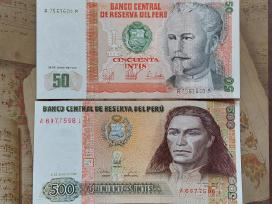 Peru rinkinys 1987 50 100 500 1000 intis unc