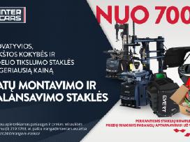 Ratų montavimo ir balansavimo staklės ir įranga