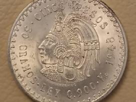 1948 m. Meksikos 5 pesai (Sidabras .900)