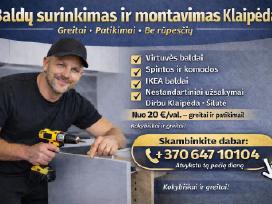 Baldų surinkimas Klaipėda