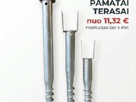 Sraigtiniai poliai terasai nuo 11,32€ U ir M