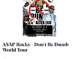 Asap Rocky bilietas