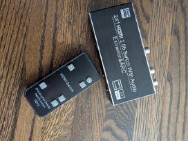 2x1 Hdmi 2.0b Switch With Audio Extractor & Arc