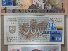Žymėtas litas ir talonai