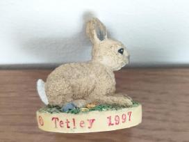 „tetley“ kiškio triušio keramikinė figūrėlė