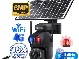 Kamera su saulės panele 4G Sim su Optiniu 36x