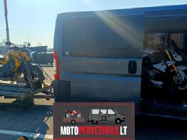 Moto priekabos nuoma Kaune, motociklų pervežimas.