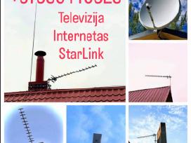 TV Starlink Antenų Montavimas, Derinimas, Remontas