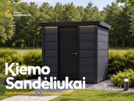 Skardiniai ir mediniai kiemo sandėliukai