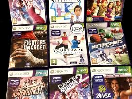 9 vnt. Xbox 360 Kinect žaidimų rinkinys
