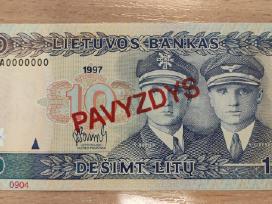 10 Litų 97 m. ir 93 m. banknotas
