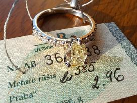 Aukso žiedas su deimantais (1,15ct)