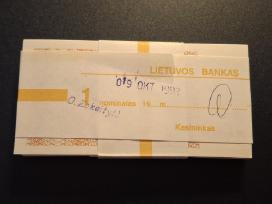 1 talonas 1992 bankinė pakuotė
