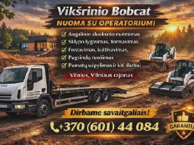 Bobcat Nuoma.žemes frezavimas.vln-vln Raj.