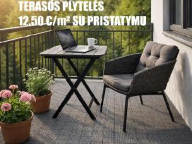 Plastikinės plytelės terasai – Tik 12,50 €/m² !