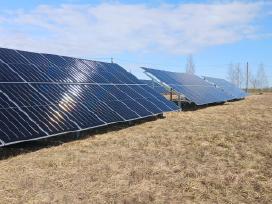 Antžeminė konstrukcija saulės elektrinei