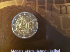 (Ačiū) 2 eurų Bu moneta kortelėje su broku .