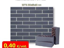 Klinkerio apdailos plytos 250x85x65 mm – 0.40 eur
